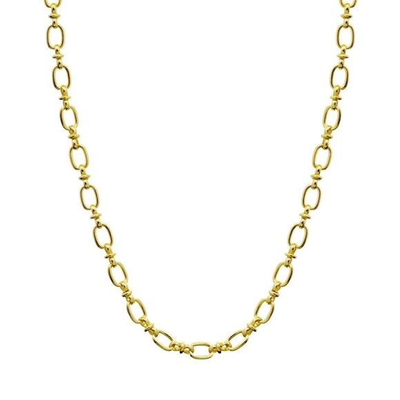 And Now This Oval Link Chain Necklace in Gold-Tone MSRP $70 NWT - Picture 1 of 8